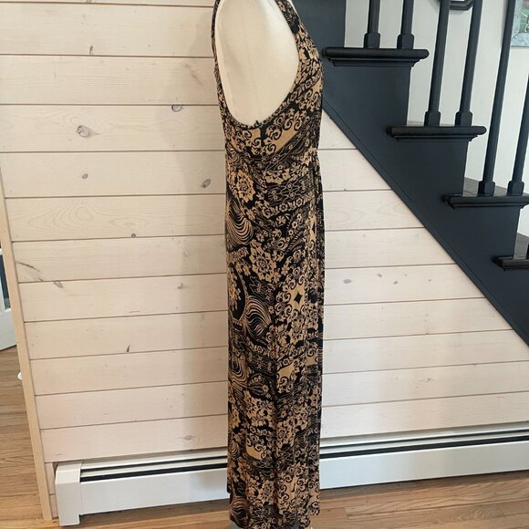 033 By Anthropologie Twist Back Bohemian Brushed Jersey Maxi Dress Size Small - Picture 10 of 12